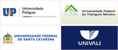 Potiguar University, Universidade Federal do Triângulo Mineiro, Universidade Federal de Santa Catarina, Univali
