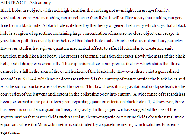 Astronomia, Exemplos de Revisão