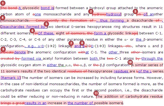 Bioquímica, Exemplos de Revisão